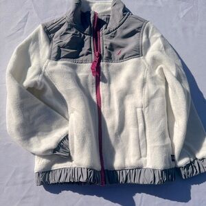 Nautica Girls' Full-Zip Fleece Jacket, Signature Logo Design, Lightweight 4T